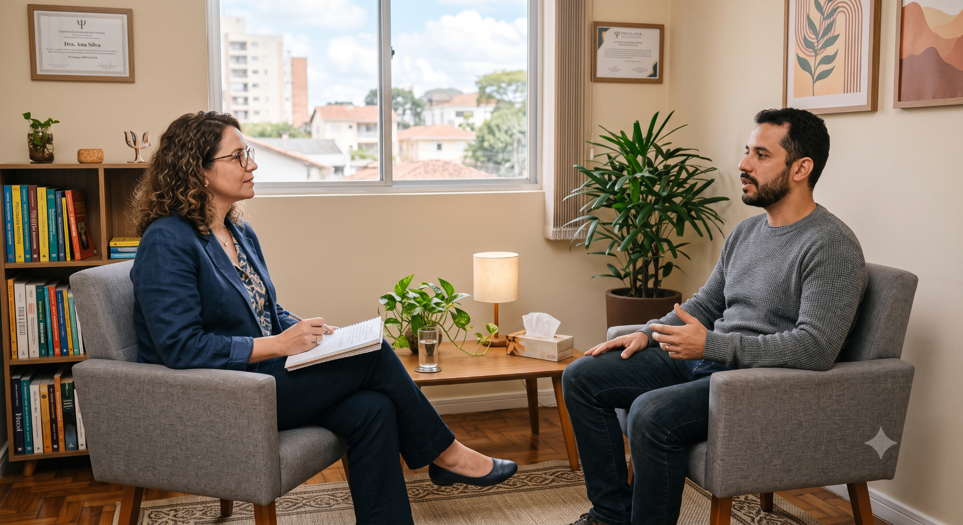 Atendimento psicológico individualizado para adultos e idosos no Espaço Plenitude em Belo Horizonte